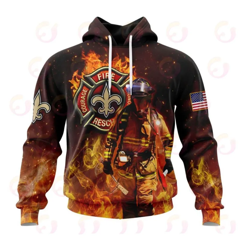 New Orleans Saints Honor Firefighters Hoodie