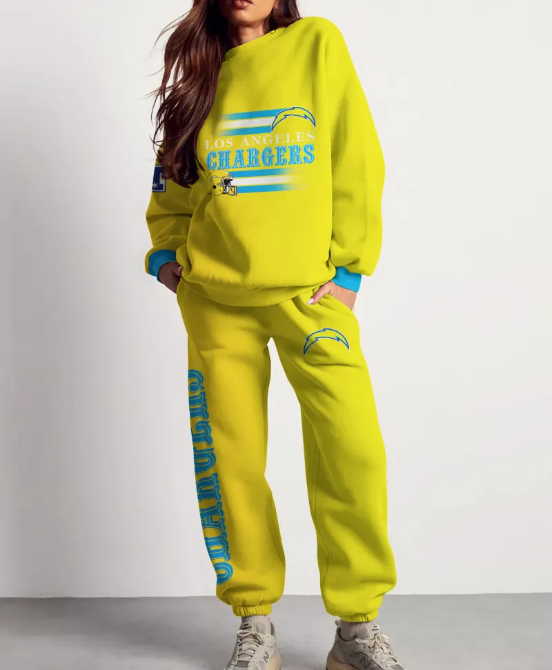 Los Angeles Chargers Combo 3D Sweatsuit and Sweatpants