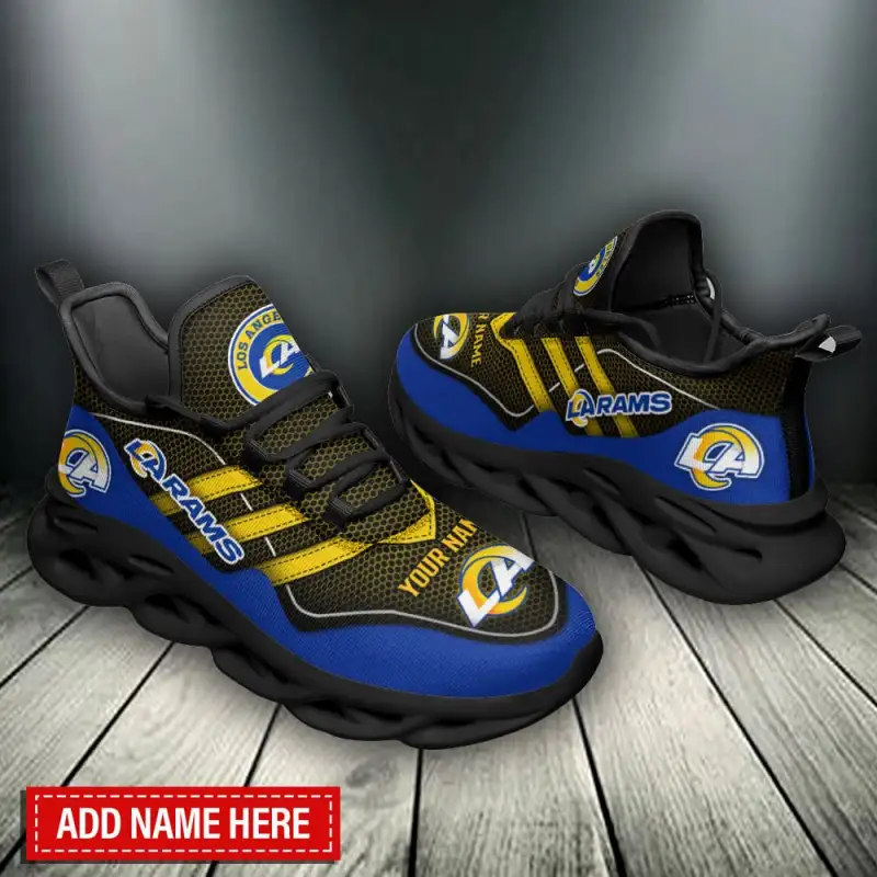 Los Angeles Rams Yezy Sneakers Side View