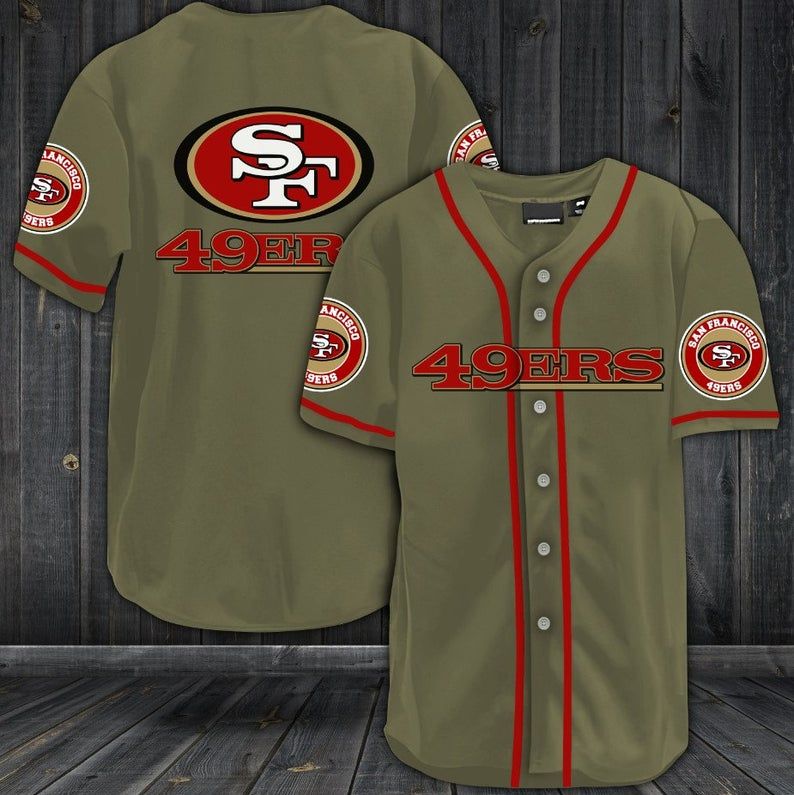 San Francisco 49ers Baseball Jersey Shirt