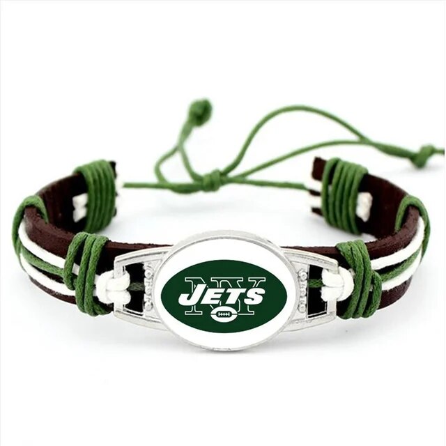 New York Jets Leather Bracelet