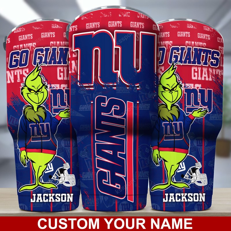 New York Giants Personalized Tumbler - Exterior View