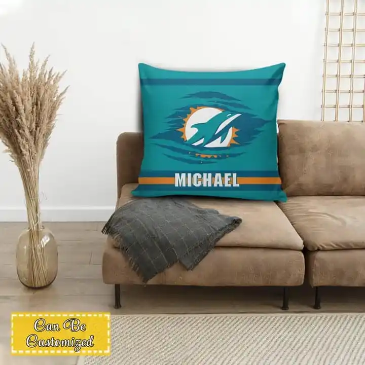 Miami Dolphins Personalized Pillowcase