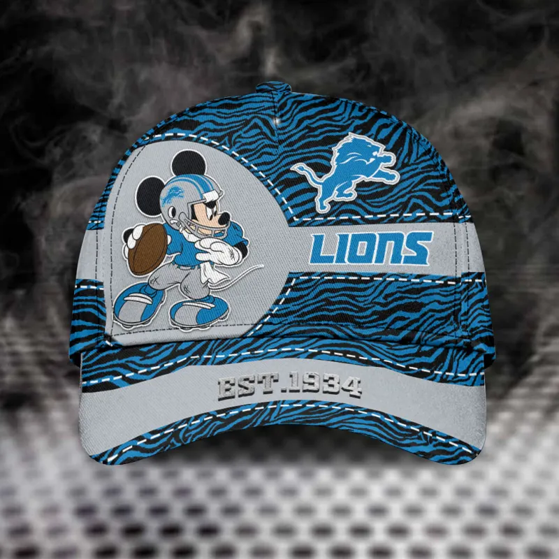 Detroit Lions Personalized Classic Cap