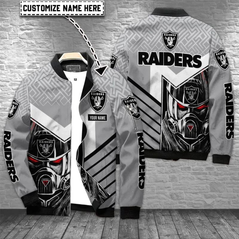 Las Vegas Raiders Personalized Bomber Jacket