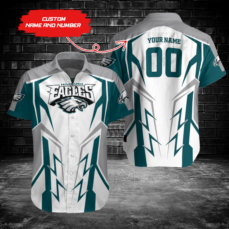 Sizing Chart for Philadelphia Eagles Button Shirts
