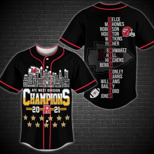 Kansas City Chiefs Champions Baseball Jersey