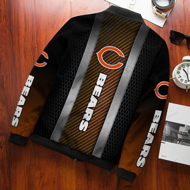 Chicago Bears Bomber Jacket Side