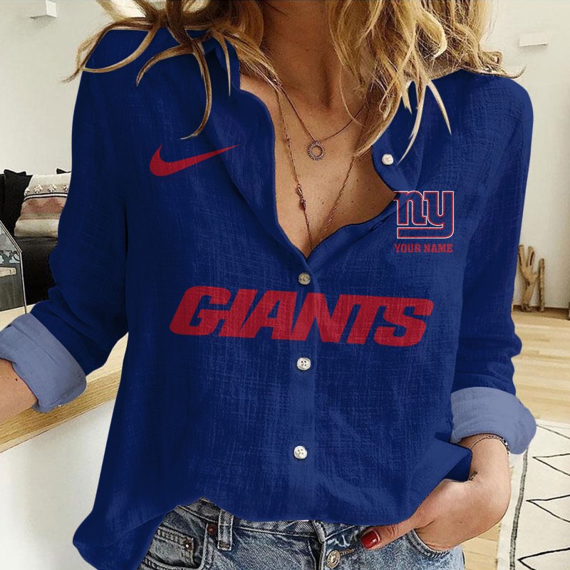 New York Giants Personalized Woman Shirt