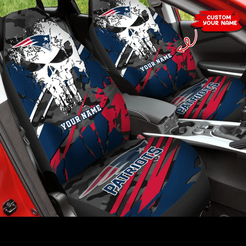 New England Patriots Personalized Car Seat Covers
