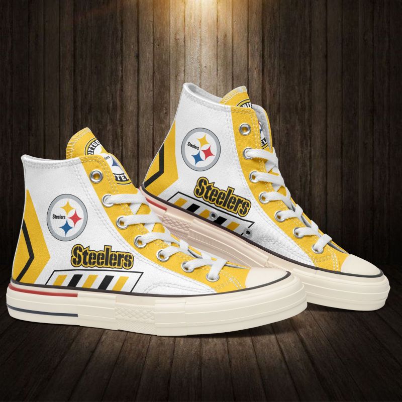 Pittsburgh Steelers New High Top Canvas Shoes