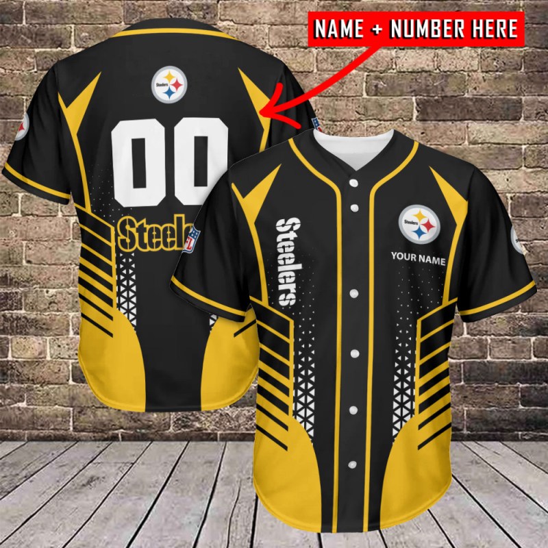 Personalized Pittsburgh Steelers Baseball Jersey