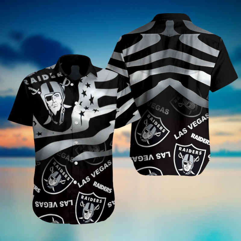 Size chart for Las Vegas Raiders Button Shirt BG725