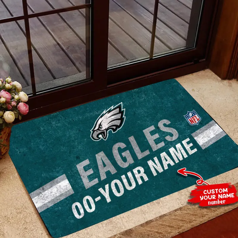 Philadelphia Eagles Personalized Doormat