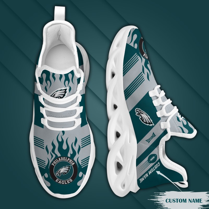 Philadelphia Eagles Personalized Yeezy Running Sneakers 2