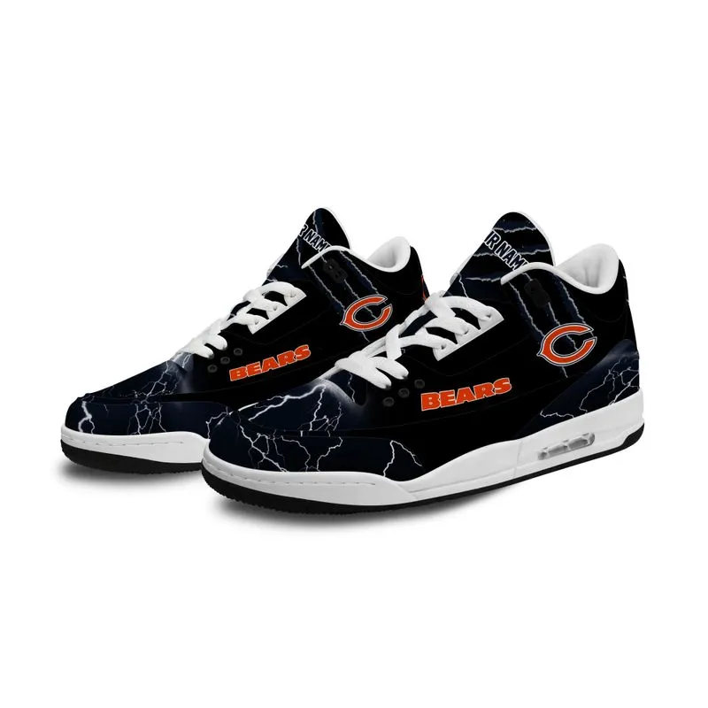 Chicago Bears JD03 Leather Shoes Side View