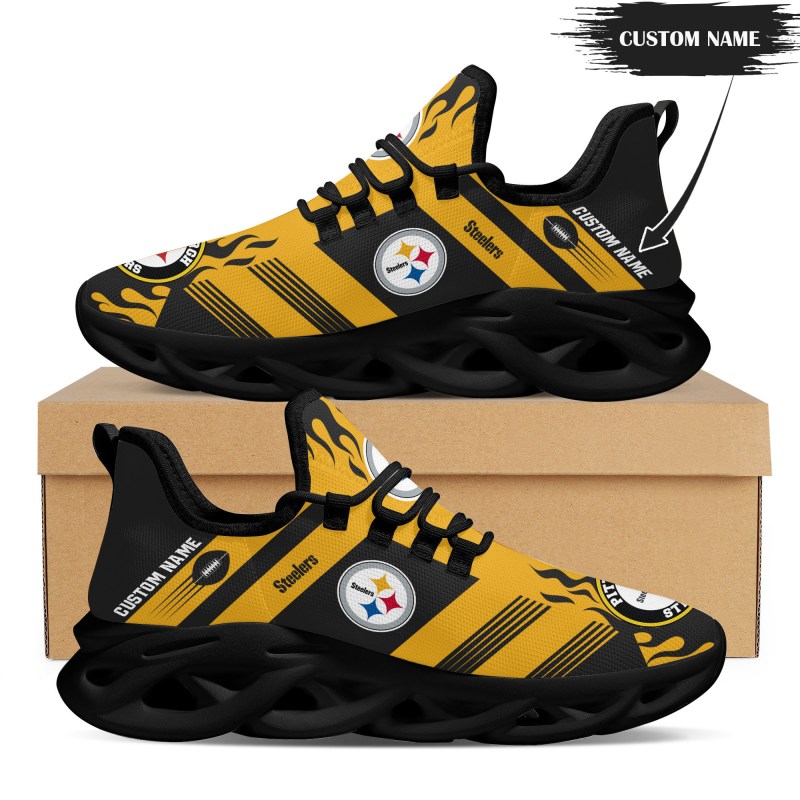 Pittsburgh Steelers Personalized Yezy Running Sneakers - Image 4