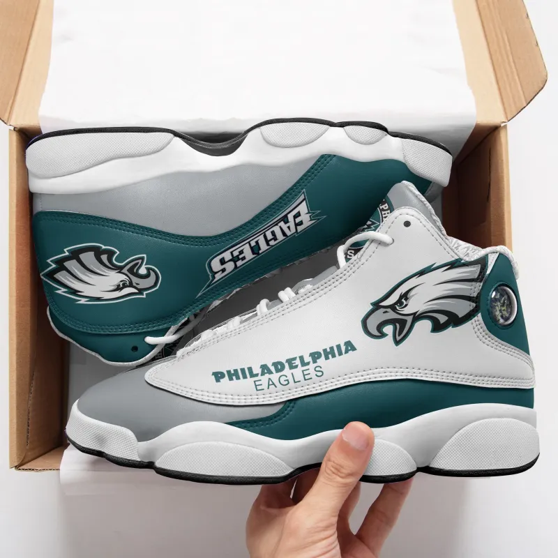 Philadelphia Eagles Air JD13 Sneakers Front View