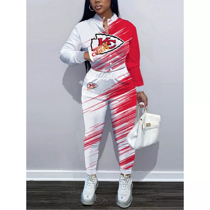 Kansas City Chiefs Women's Varsity Jacket Tracksuit