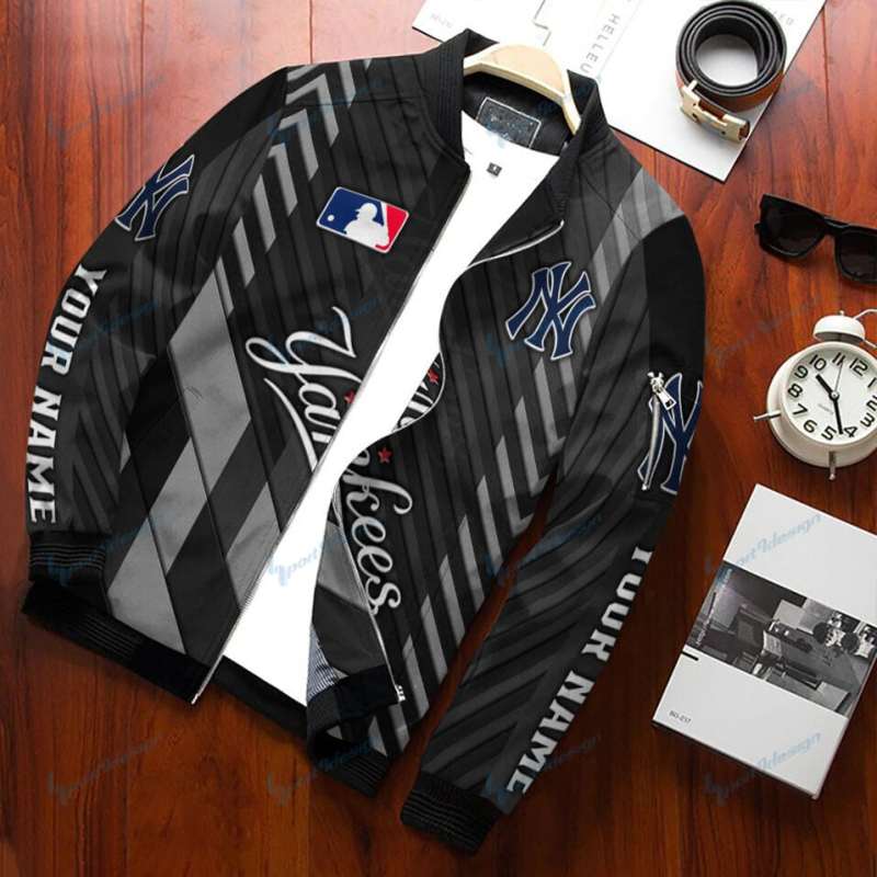 New York Yankees Bomber Jacket Side View