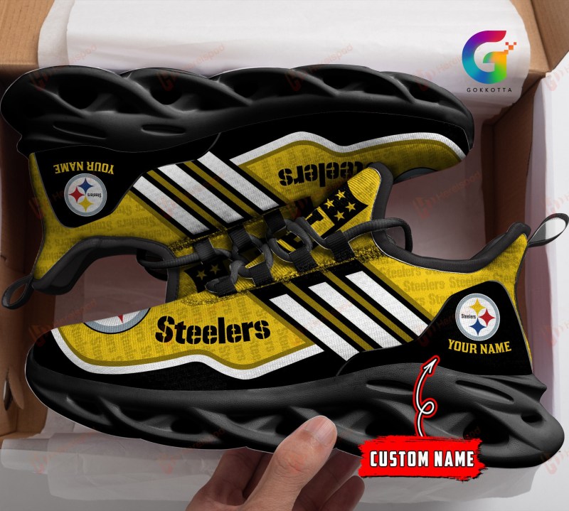 Pittsburgh Steelers Personalized Yezy Running Sneakers