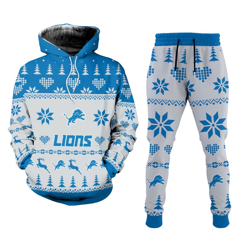 Detroit Lions Christmas Hoodie