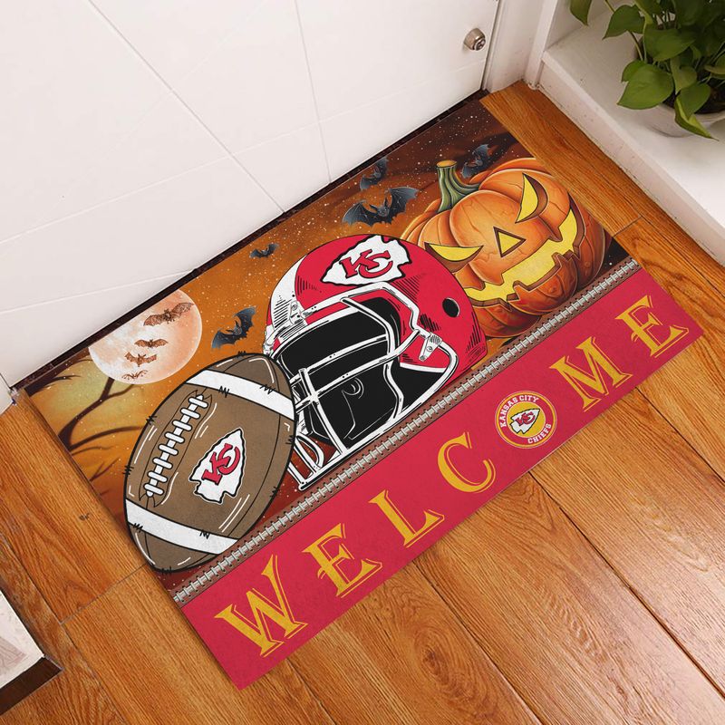 Kansas City Chiefs Halloween Doormat