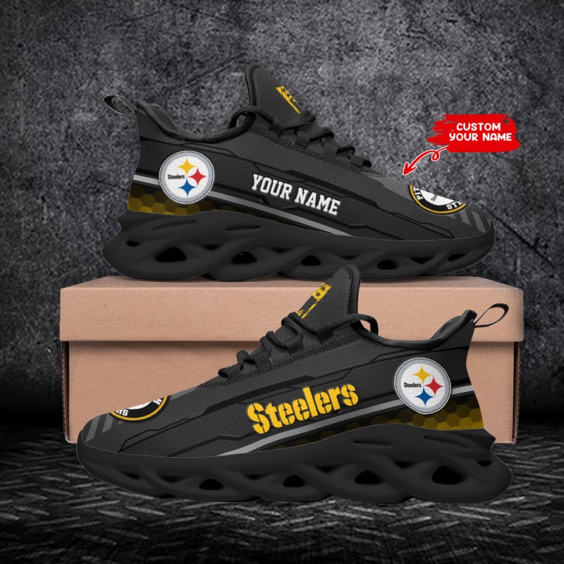 Pittsburgh Steelers Personalized Yezy Running Sneakers 3