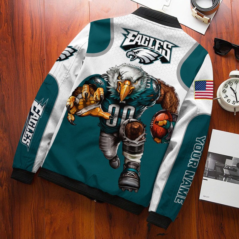 Philadelphia Eagles Personalized Bomber Jacket
