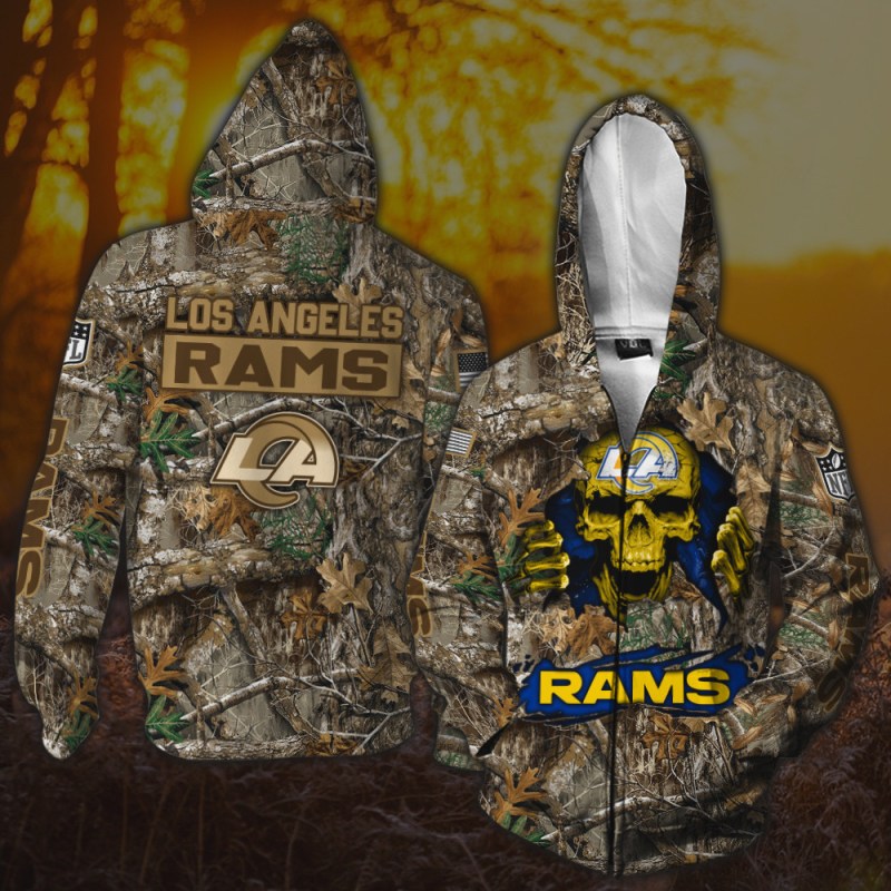 Los Angeles Rams All Over Printed Hoodie