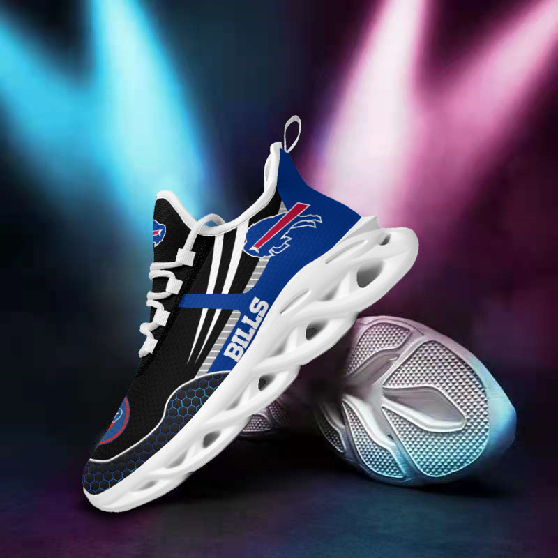 Buffalo Bills Yezy Running Sneakers Side View