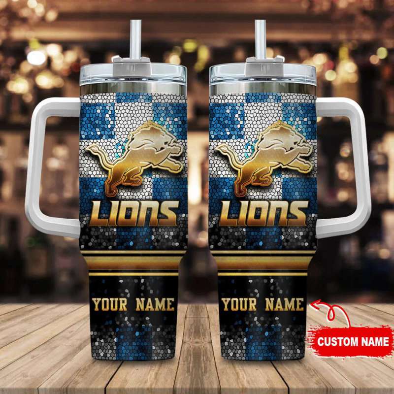 Detroit Lions Personalized 40oz Tumbler
