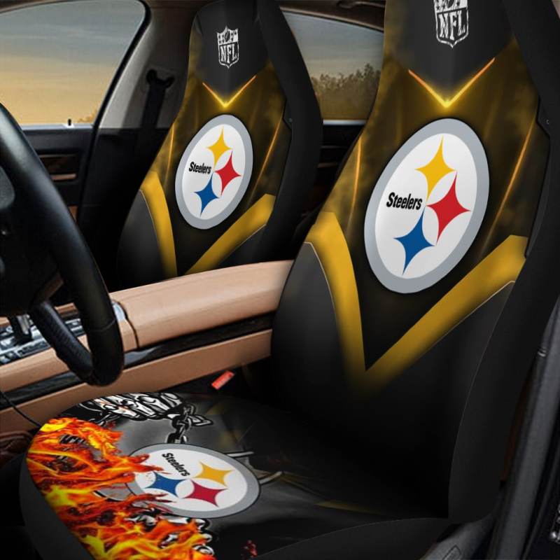 Stylish Pittsburgh Steelers Car Seat Covers