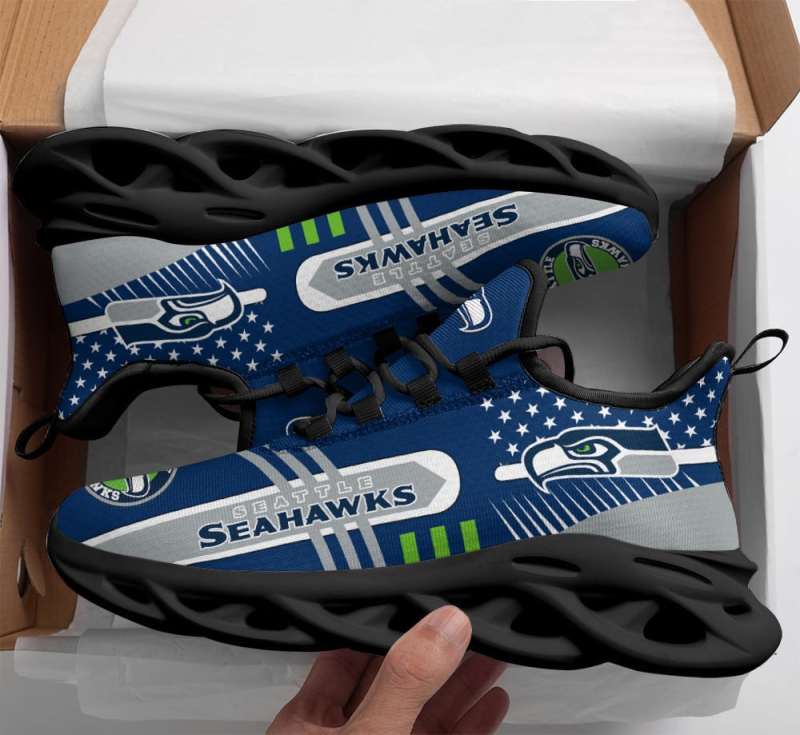 Seattle Seahawks Sneakers Back View
