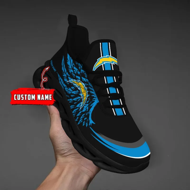 Los Angeles Chargers Personalized Yezy Running Sneakers