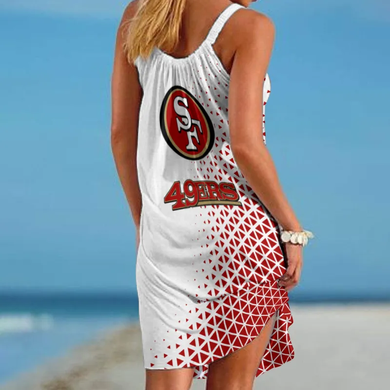San Francisco 49ers Beach Dress Close-Up