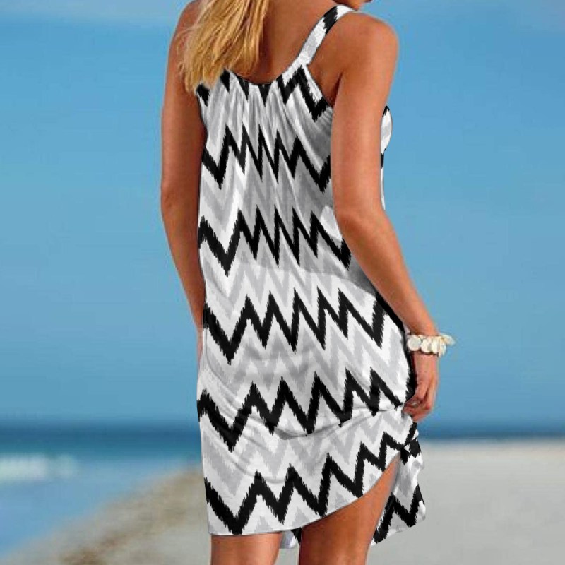 Las Vegas Raiders Beach Dress Back View
