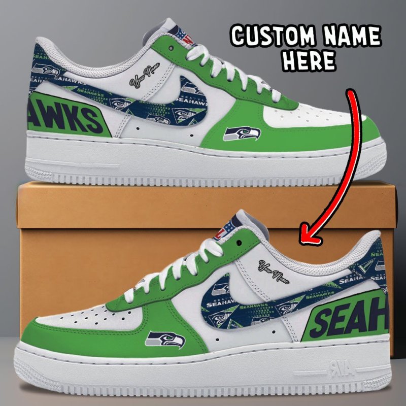 Seattle Seahawks Personalized AF1-1 Shoes