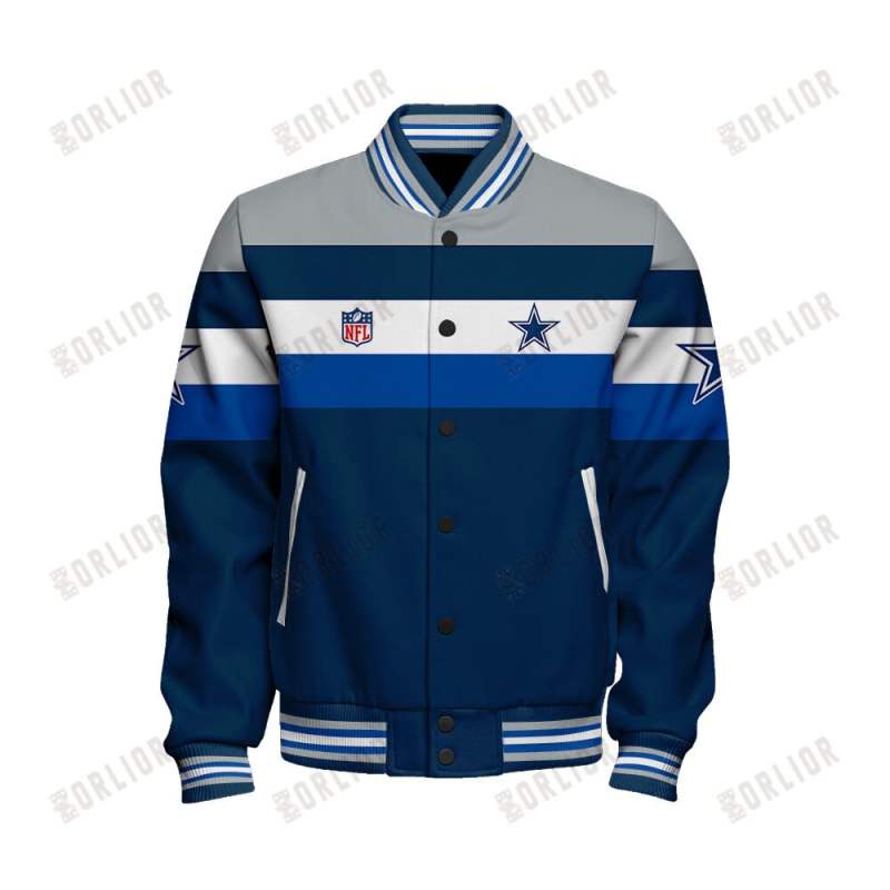 Dallas Cowboys Varsity Jacket Side View