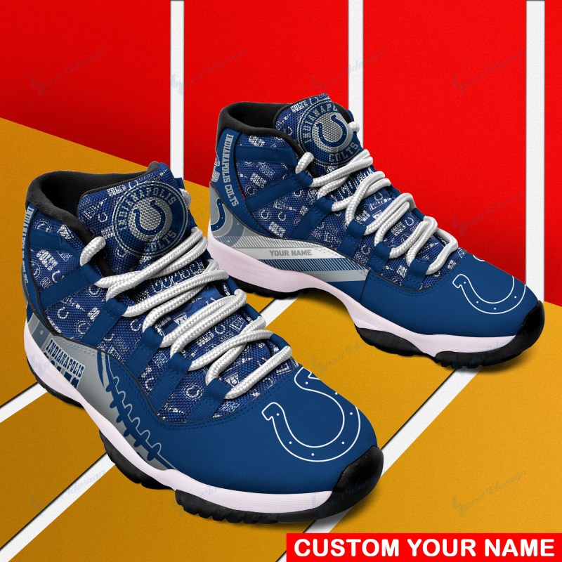 Indianapolis Colts Personalized AJD11 Sneakers 2