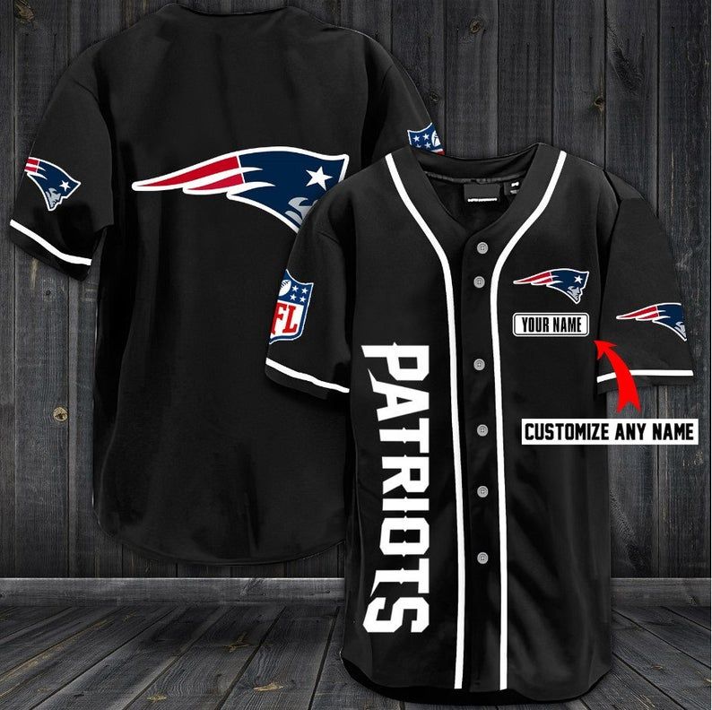New England Patriots Personalized Baseball Jersey Shirt #47