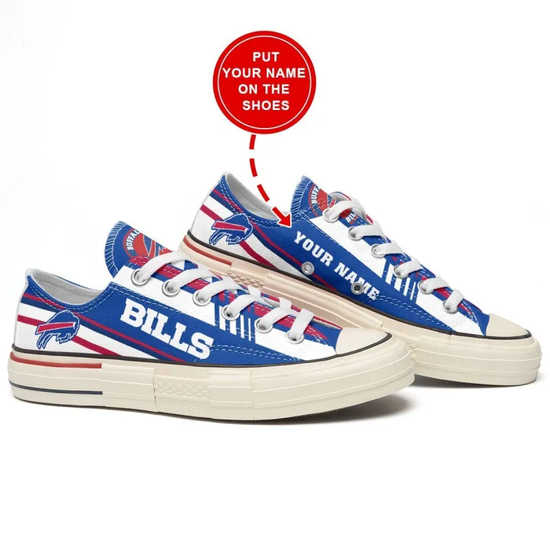 Buffalo Bills Low Top Canvas Shoes