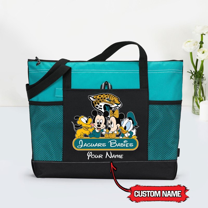 Jacksonville Jaguars Tote Bag Teal Color