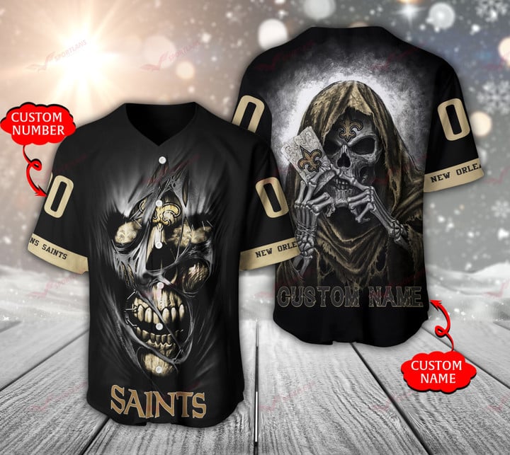 New Orleans Saints Personalized Baseball Jersey
