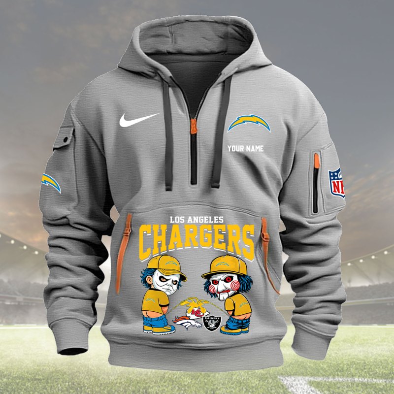 Los Angeles Chargers Light Gray Hoodie