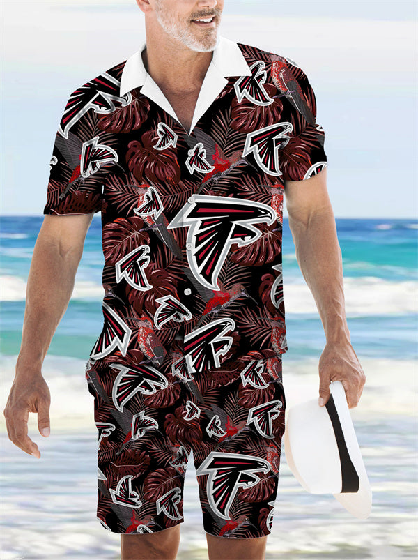 Atlanta Falcons Hawaiian Shirt and Shorts Combo