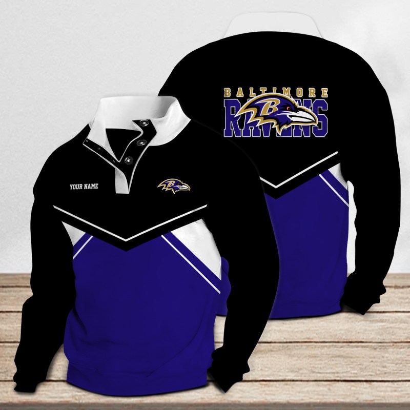 Baltimore Ravens Casual Stand Collar Sweatshirt