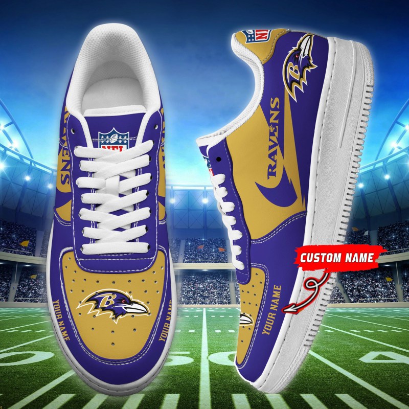 Baltimore Ravens Personalized AF1 Shoes