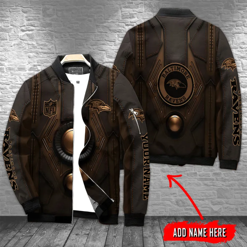 Baltimore Ravens Personalized Bomber Jacket