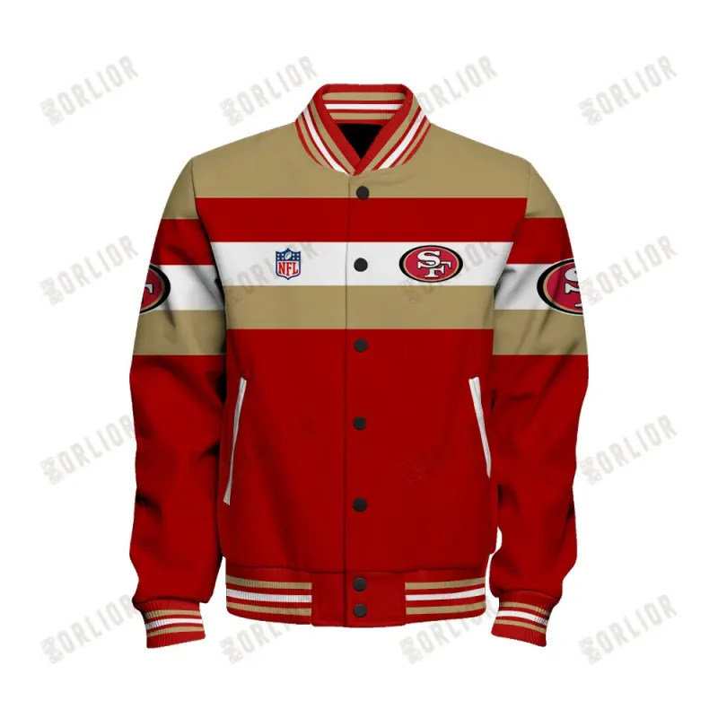 San Francisco 49ers Varsity Jacket Back